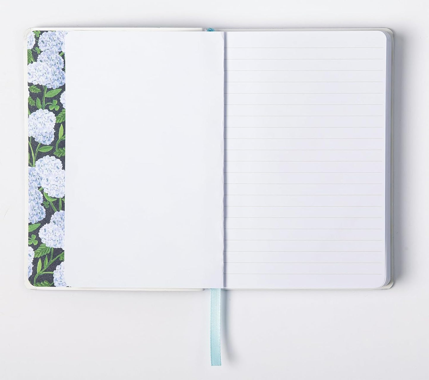 Eccolo Hydrangea Writing Journal Notebook, 256 White Lined Pages, Super Flexible Cover, 5-x-7-inch