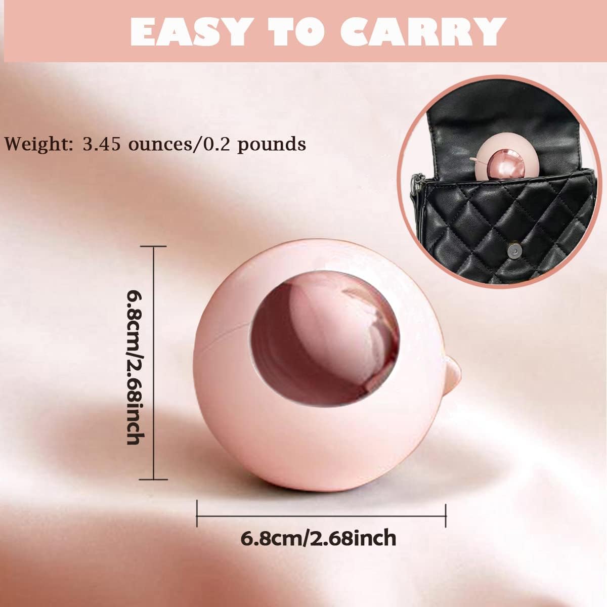 CALMTEE Reusable Gel Lint Roller Ball, Sticky Washable lint Roller Portable Small Dog Cat Pet Hair Lint Remover Tool for Clothes, Pocket Traveling Essentials