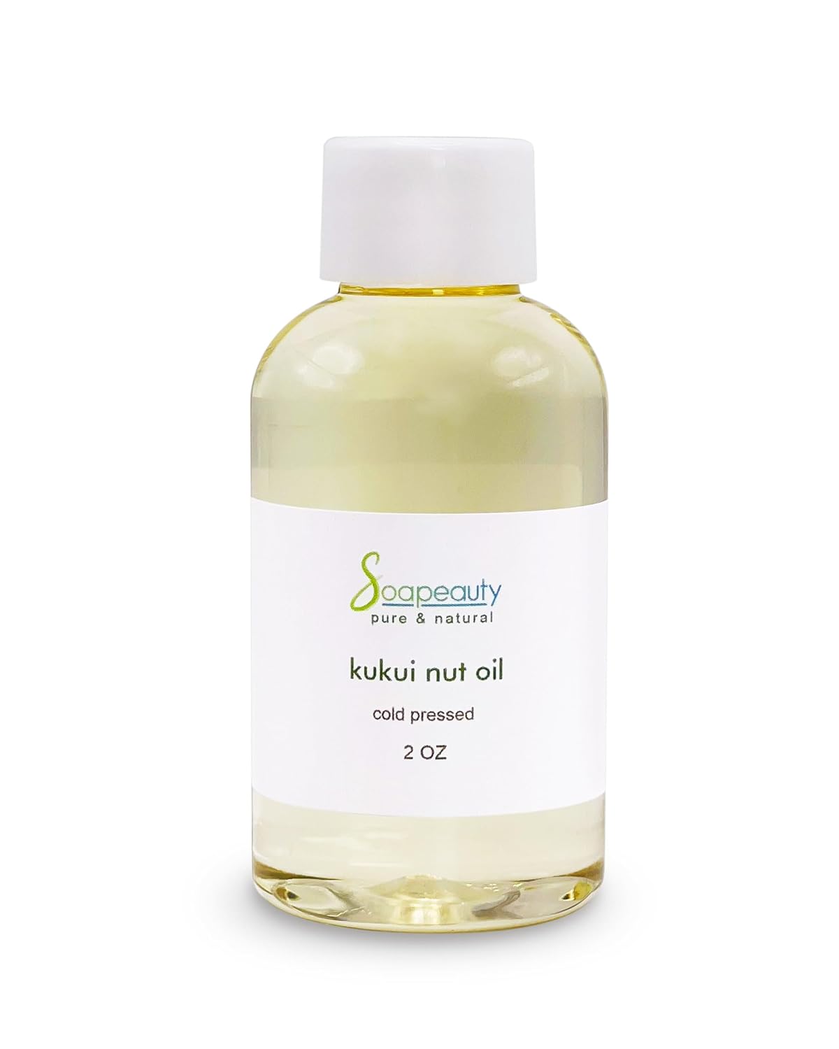 Soapeauty Kukui Nut Oil | 100% Pure & Natural | Cold Pressed | Moisturizing Oil for Skin, Hair, and Soap Making | 2 fl oz
