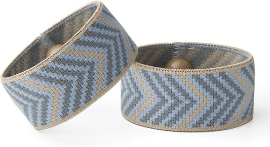 Blisslets Acupressure Relief Band - Cartagena Collection - Parentage (Blue/Camel, Less Than 5 5/8")