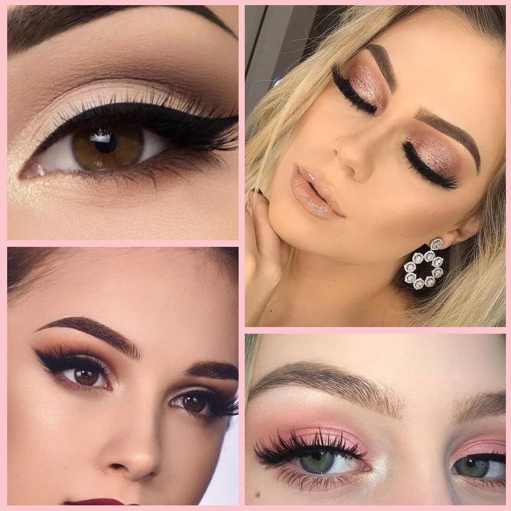 4Colors Eyeshadow Makeup Palette,Rose Gold Brown Natural Neutral Powde Eye Shadow Palette for Older Women,Long Lasting Naturing-Looking,Lightweight,Waterproof,Eye Makeup Kit Travel Size