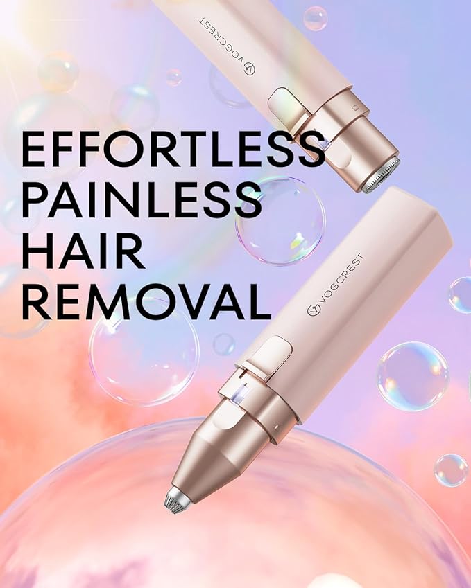 Painless Rechargeable Eyebrow Hair Trimmer: A 2-in-1 Eyebrow Trimmer for women for shaping eyebrows and gently removing unwanted hair from the face chin neck upper lip including peach fuzz