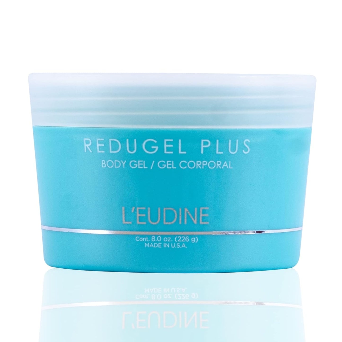L’EUDINE Redugel Plus Skin Tightening Cream – Pack of 3 – 8oz Anti Cellulite Cream with Mint Oil, Field Horsetail, Marine Algae, Maca Extract – Powerful Non-Greasy Formula – Firming and Toned Skin
