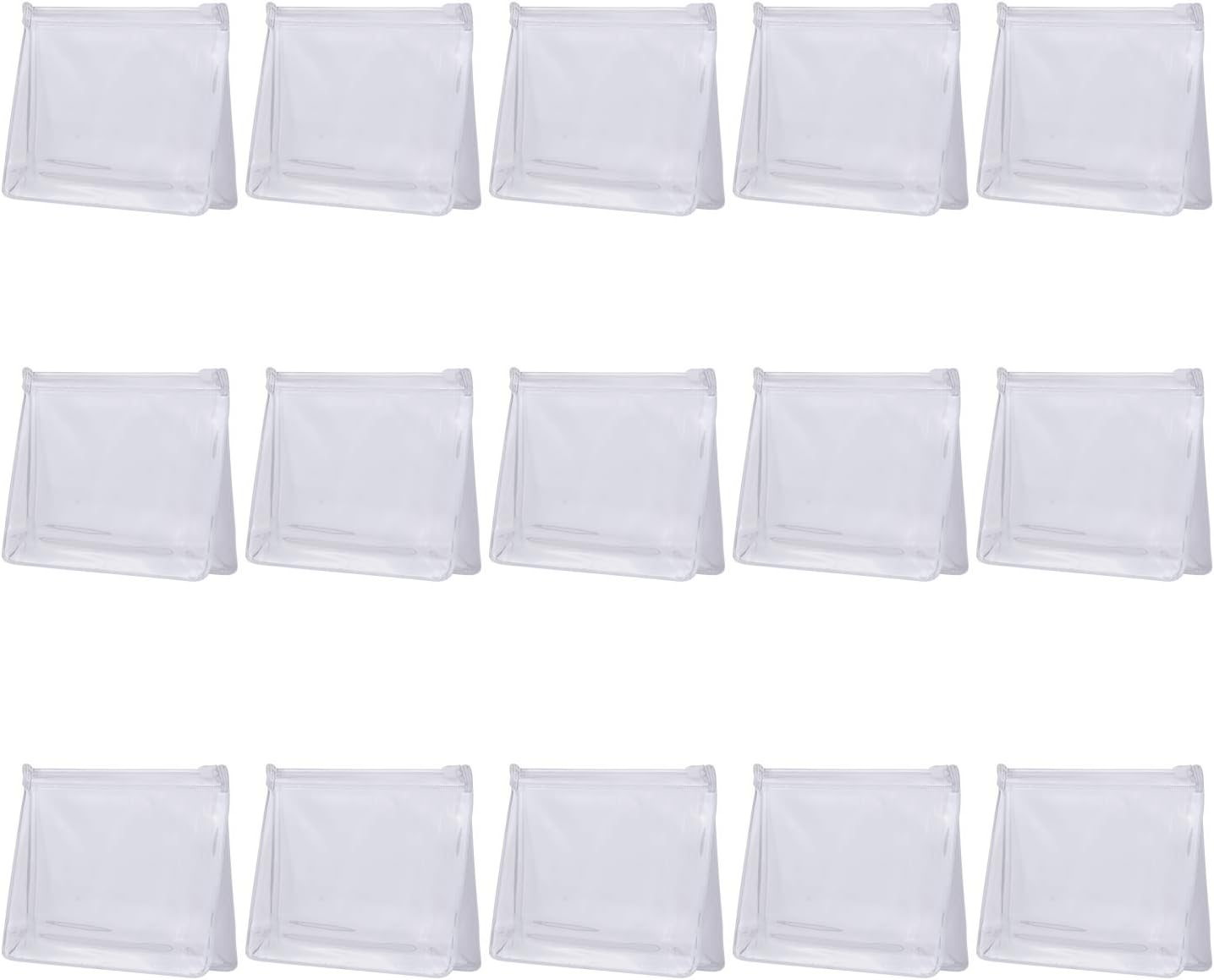 20 PCS Mini Clear Makeup Bag Small Clear Plastic Cosmetic Bags with Zipper Travel Toiletry Makeup Bag