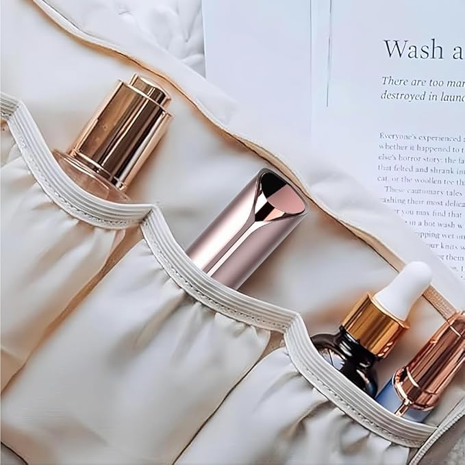 Women Facial Hair Removal Device Battery Operated with 2 Replacement Heads, Ladies Face Shaver for Peach Fuzz Upper Lip, Chin