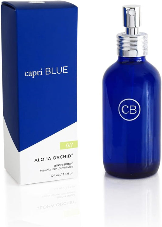 Capri Blue Room Spray - Aloha Orchid Air Freshener Spray with Notes of Orchid, Jasmine and Gardenia - Air Fresheners for Home - Floral Room Scents (3.5 oz)