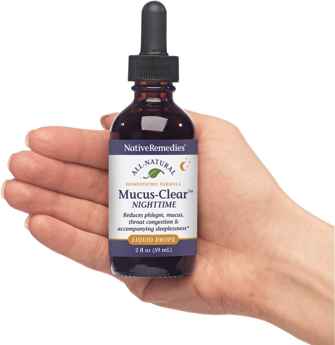 Native Remedies Mucus-Clear Nighttime - Temporarily Relieves Mucus Congestion and Supports Peaceful Sleep