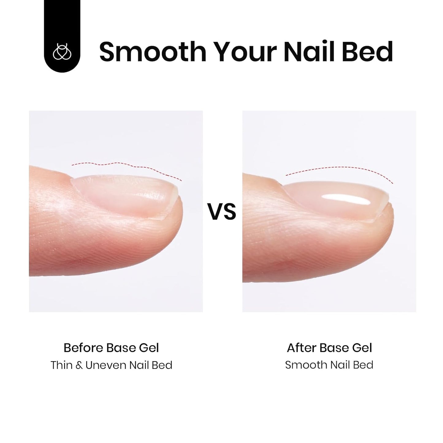 Beetles Peel Off Base Coat and Top Coat Gel Nail Polish Set, 2Pcs 15ml Peelable Base Gel and Top Coat Easy Removal, UV LED Lamp Peel off Nail Polish without Damage for Beginners Weak Thin Nails