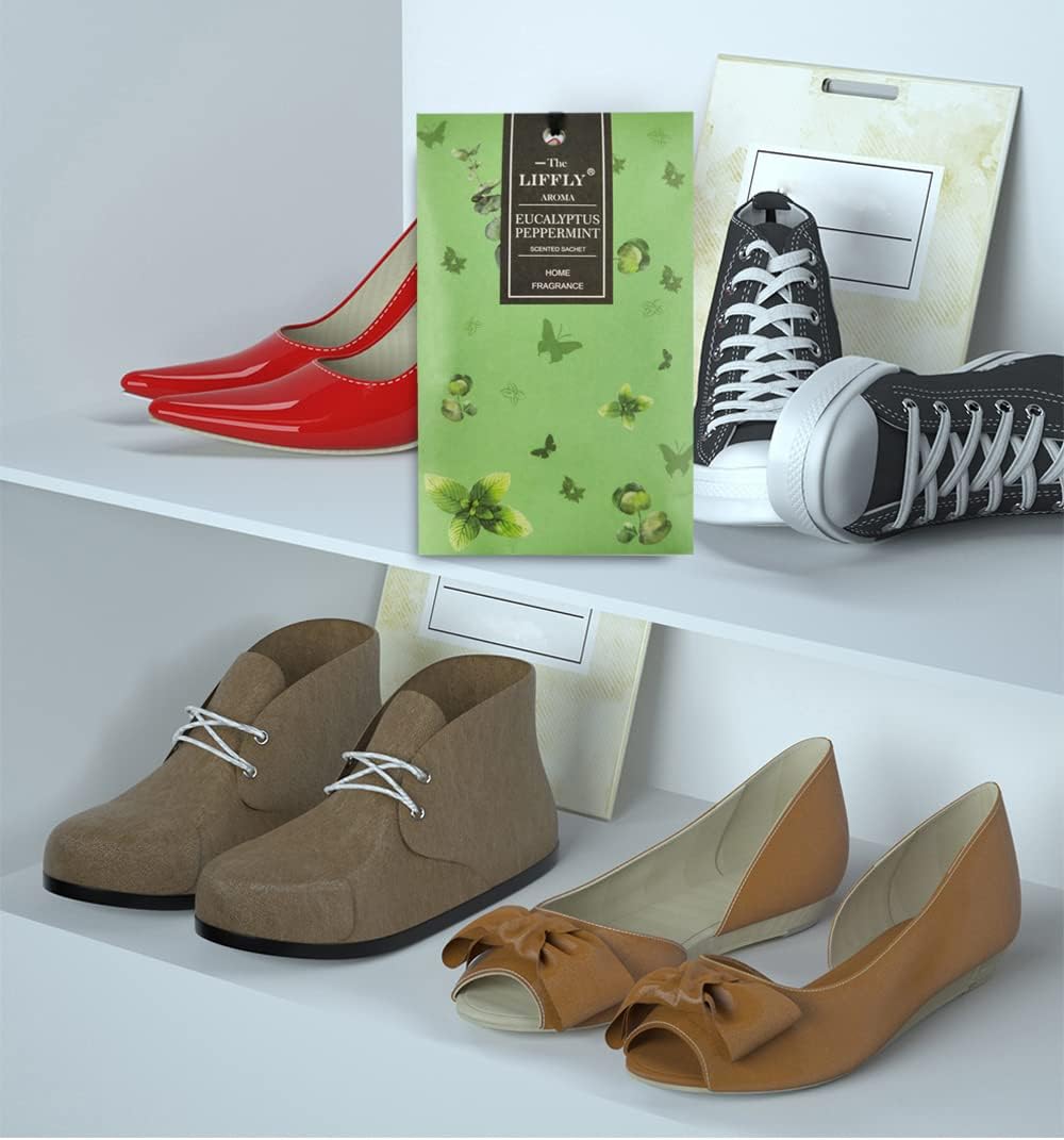 14 Packs Eucalyptus Peppermint Scented Sachets Bag fit Drawers and Closets Long Lasting