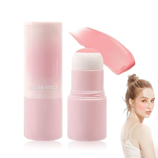 Matte Contour Blush Stick for Cheeks and Face - Buildable Shimmer Facial Blusher Shades - Blendable Cosmetic Makeup 03