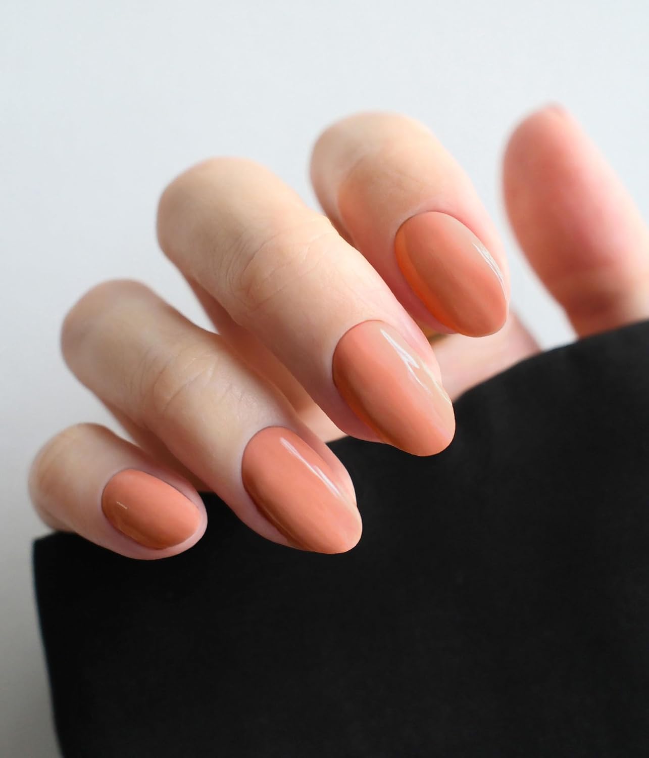 Nail Polish Strips - 22 Pcs Salon Quality Gel Nail Stickers - Long Lasting Wraps (Rust)