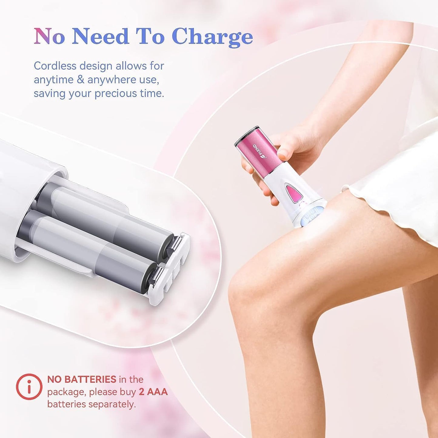 Mini Epilator, Facial Hair Remover for Women, Full Body Smooth Glide Epilator, Portable Electric Lady Shaver for Face, Armpits, Arms, Bikini, and Legs, with 9-Tweezers with LED for Precision