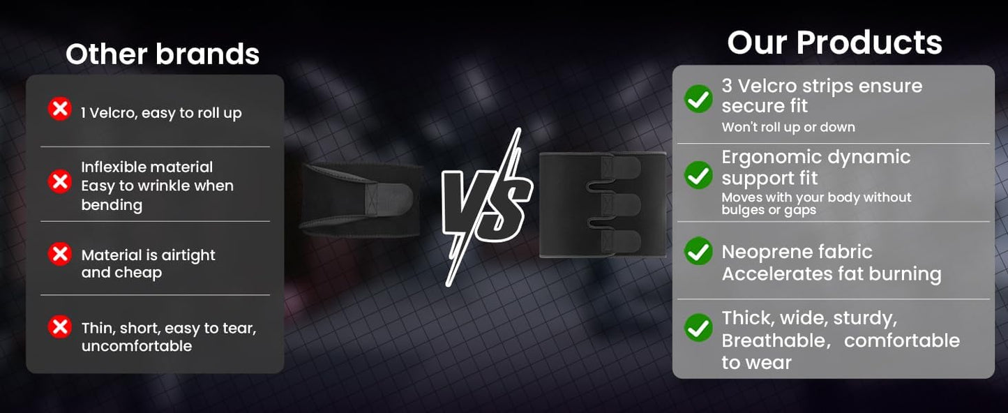 RIYA Waist Trimmer Sweat Waist Trainer for Women and Men Waist Sweat Belt Band Belly Stomach Wrap