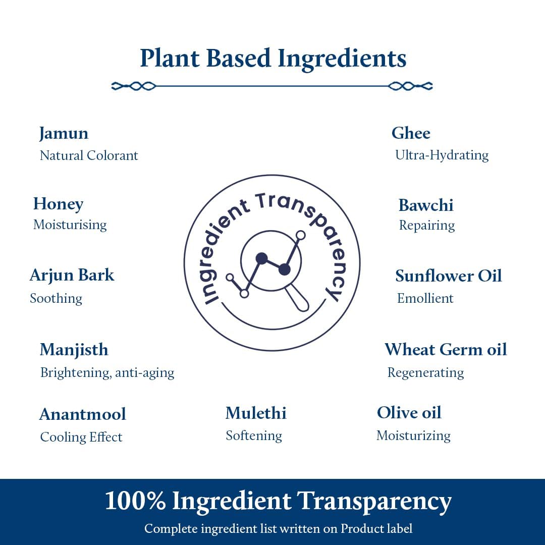 Blue Nectar Lip Tint Stain for Luscious Tinted Lips | Natural Blackberry Lip Moisturizer for Dry Skin | Organic Lip, Cheek & Eye Tint (0.35 Oz)