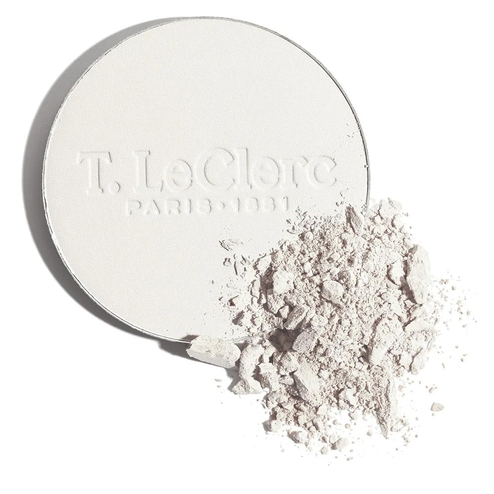 T.LeClerc Rice Compact Powder – Anti-Aging Pressed Powder with Brown Rice Ferment – Long-Lasting Natural Matte Finish – Moisturizing | Non-Comedogenic Face Powder (UNIVERSELLE, 9G)