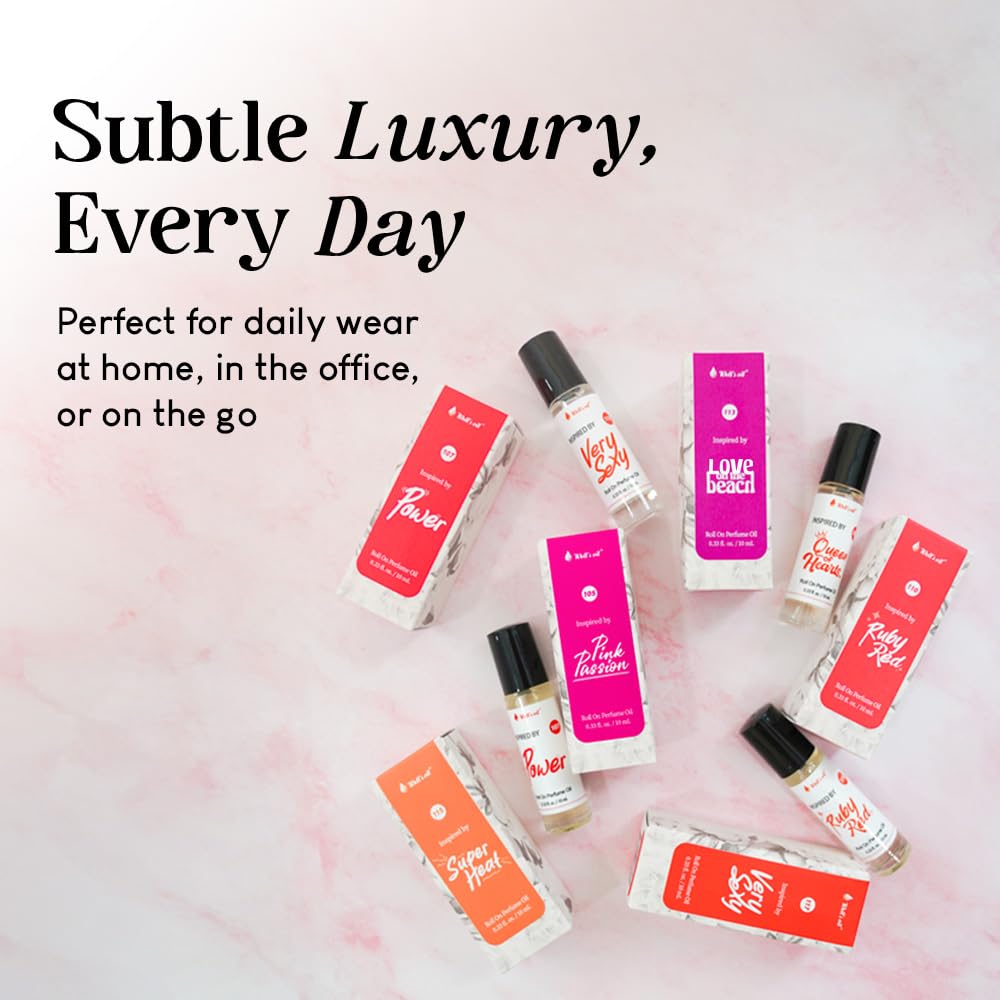 Well's Oil Roll-On Perfume Oil (Platinu) | Spicy Floral Notes | Long-Lasting | Paraben-Free | 0.33 Fl Oz / 10 ml