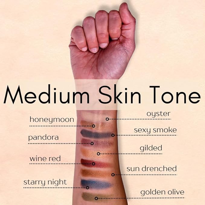 Oyster Off White Nude Naked Cream Color Matte Pressed Powder Single Vegan Eyeshadow; Talc, Paraben & Cruelty Free