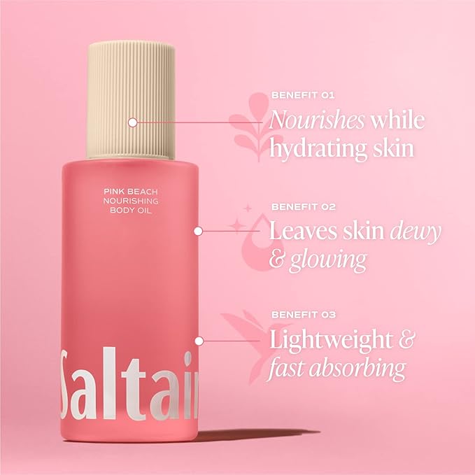 Saltair - Pink Beach Body Oil - Nourishing Body Moisturizer - 2 Pack