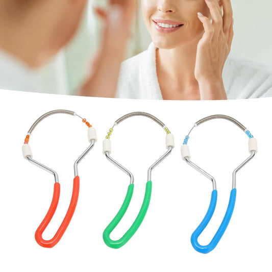 3pcs Spring Hair Remover, Manual Handheld Epilator Eyebrow Face Threading Tool Removing Women Lip Chin Cheeks Neck Removal Threading Hair Removal Spring Remover for Face Manual Epilator