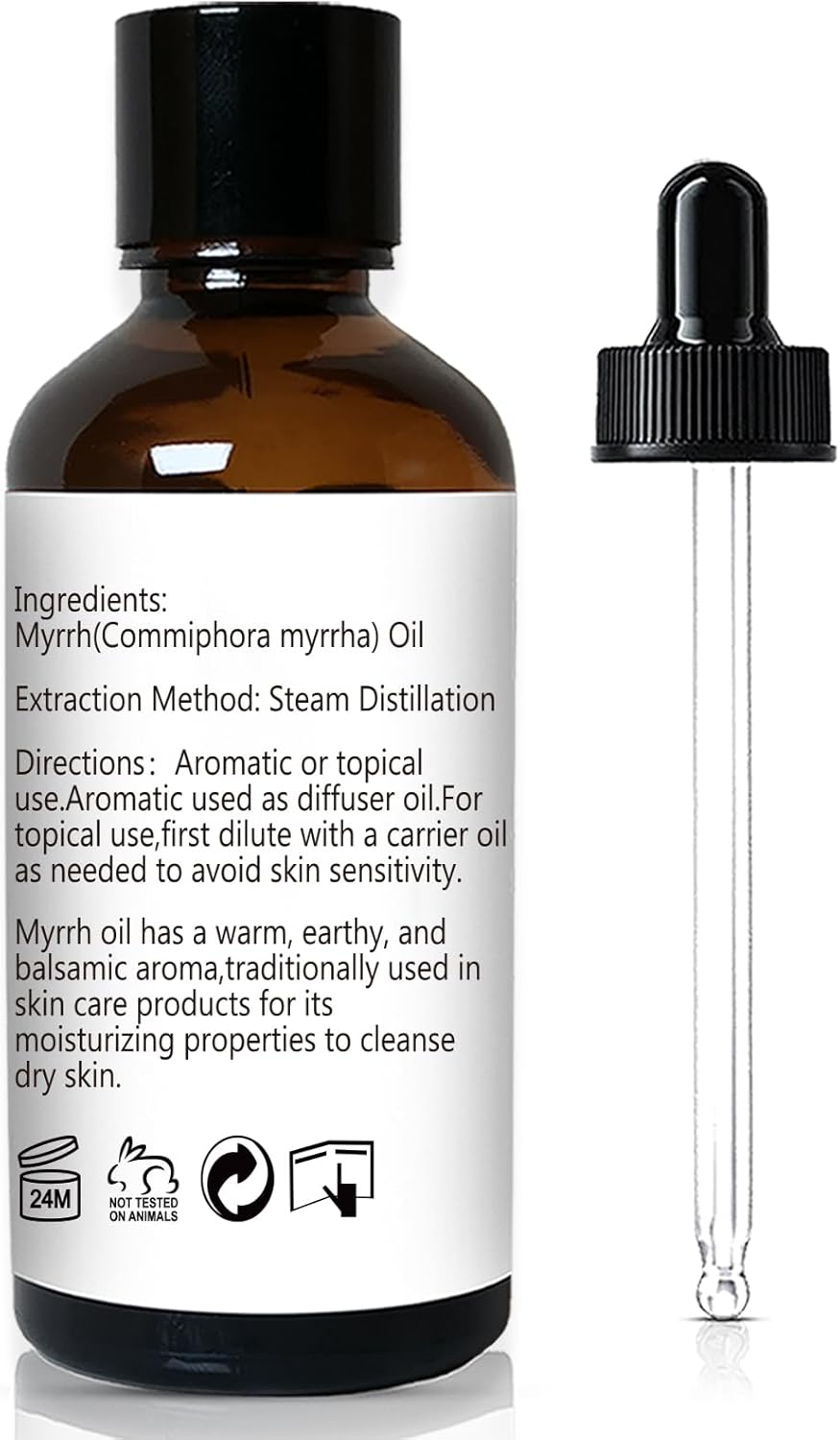 Myrrh Essential Oil, 100% Pure, 30ml, Aromatherapy, Skin Care, Home Diffuser
