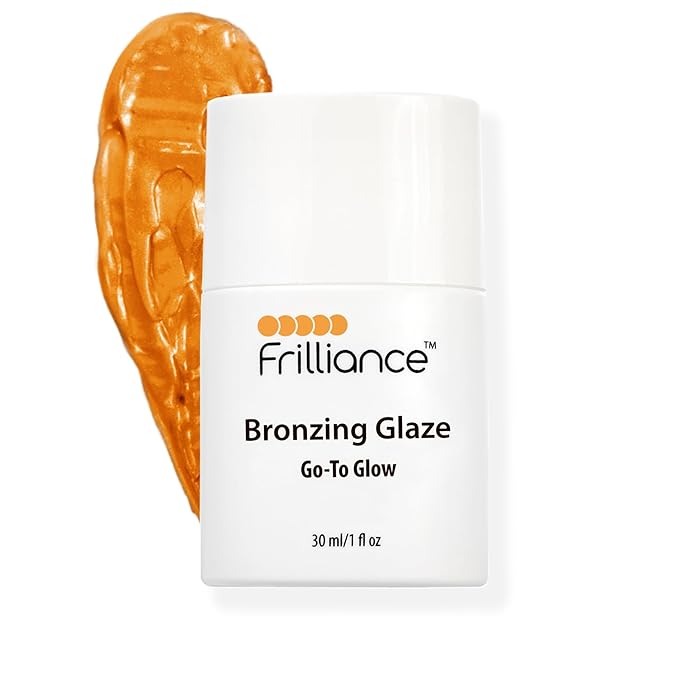 Frilliance Hydrating Go-To Glow, Bronzing Glaze Drops, Cruelty-Free Hypoallergenic for Teens of All Skin Types, 30 ml / 1 fl oz