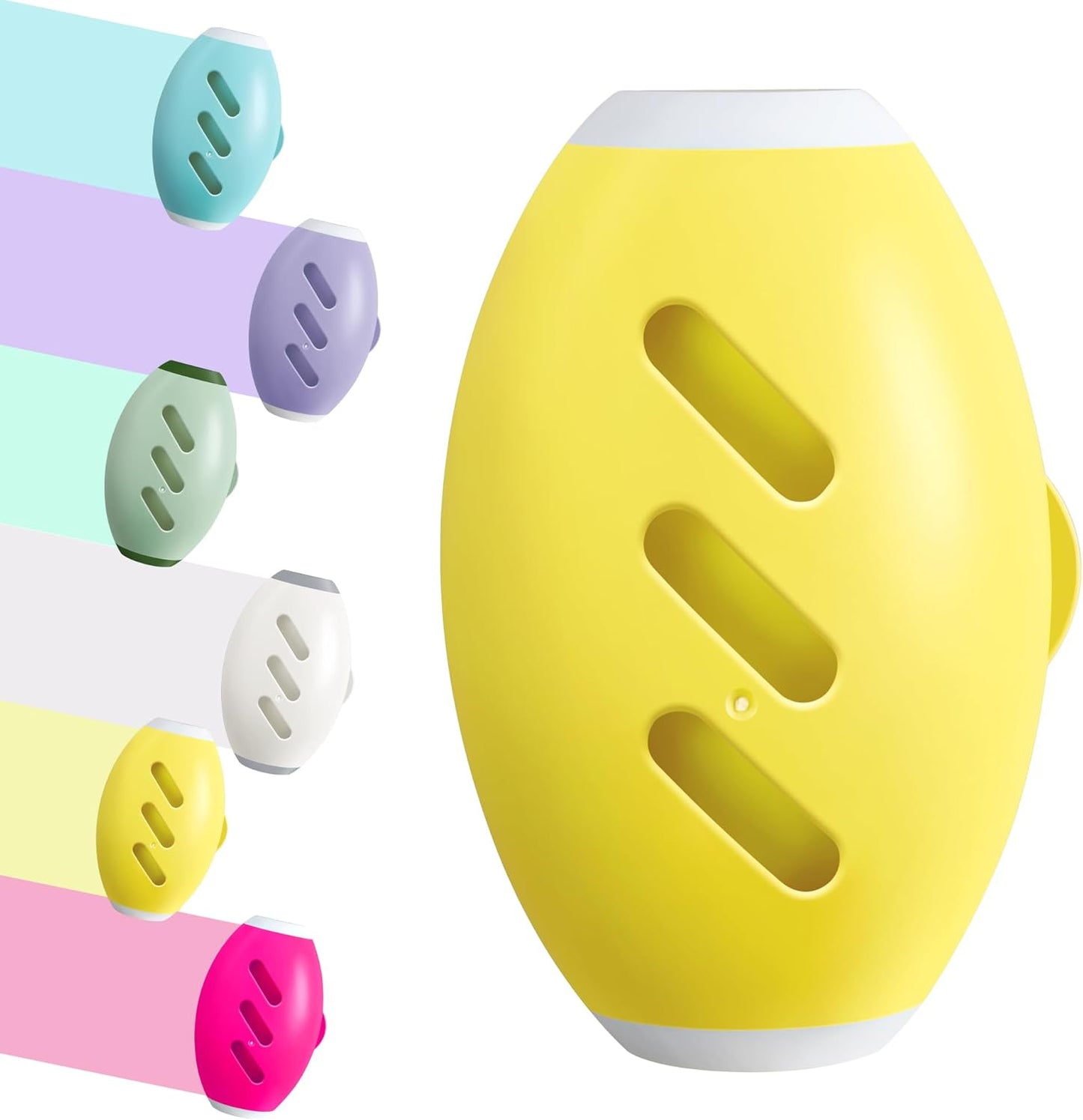 Washable Reusable Gel Lint Roller for Pet Hair，Portable Mini Dog Cat Pet Hair Remover for Clothes，Laundries ，Dust Fuzz Fur -Sticky Cleaner- Small Travel Animal Fur Removal Tool (Yellow)