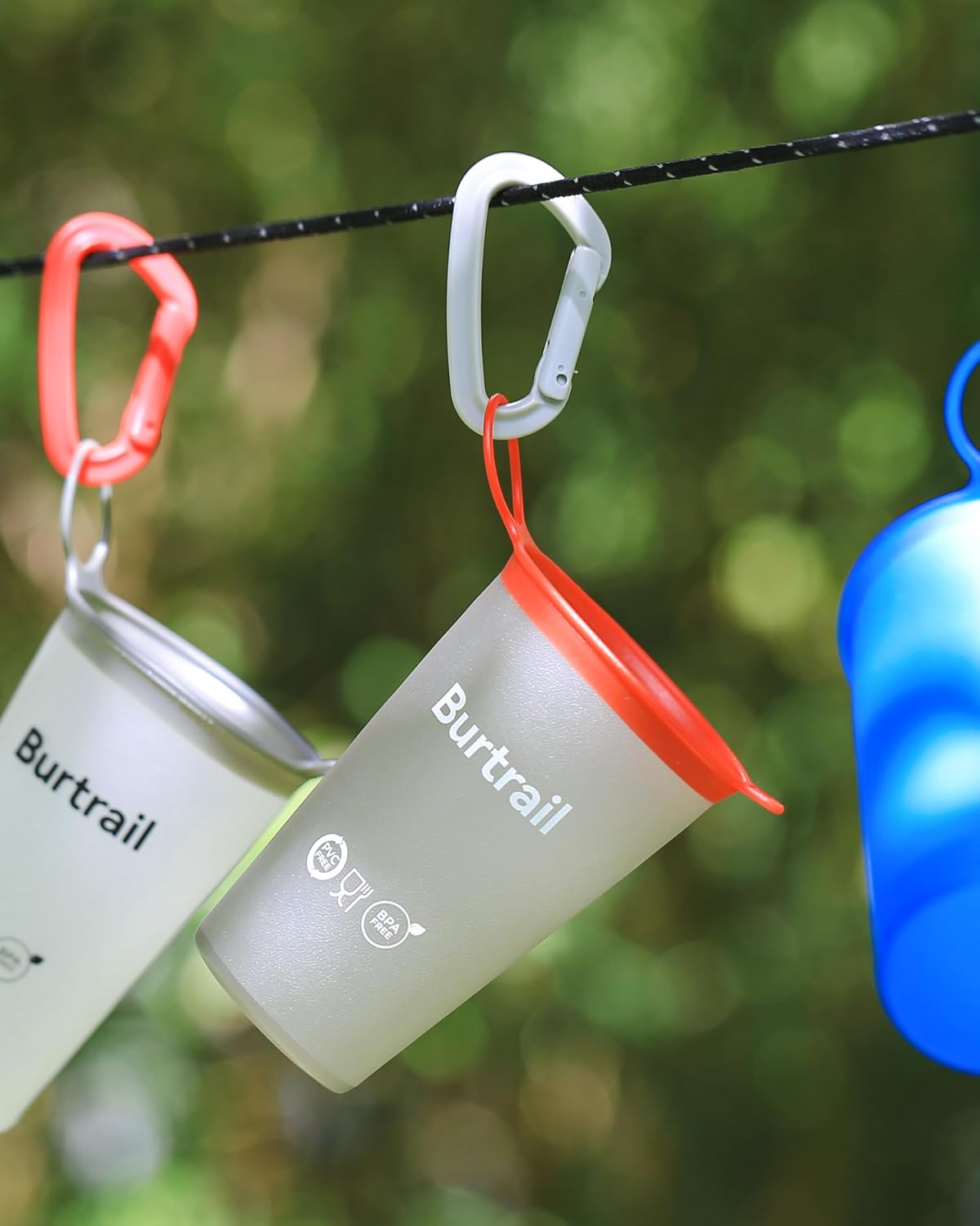 Collapsible Running Water Cup,Ultralight Protable Running Cup for Trail Running,Ultramarathon,Backpacking,Camping-BPA Free,200 ml/6.8 oz-2Pack,Gray