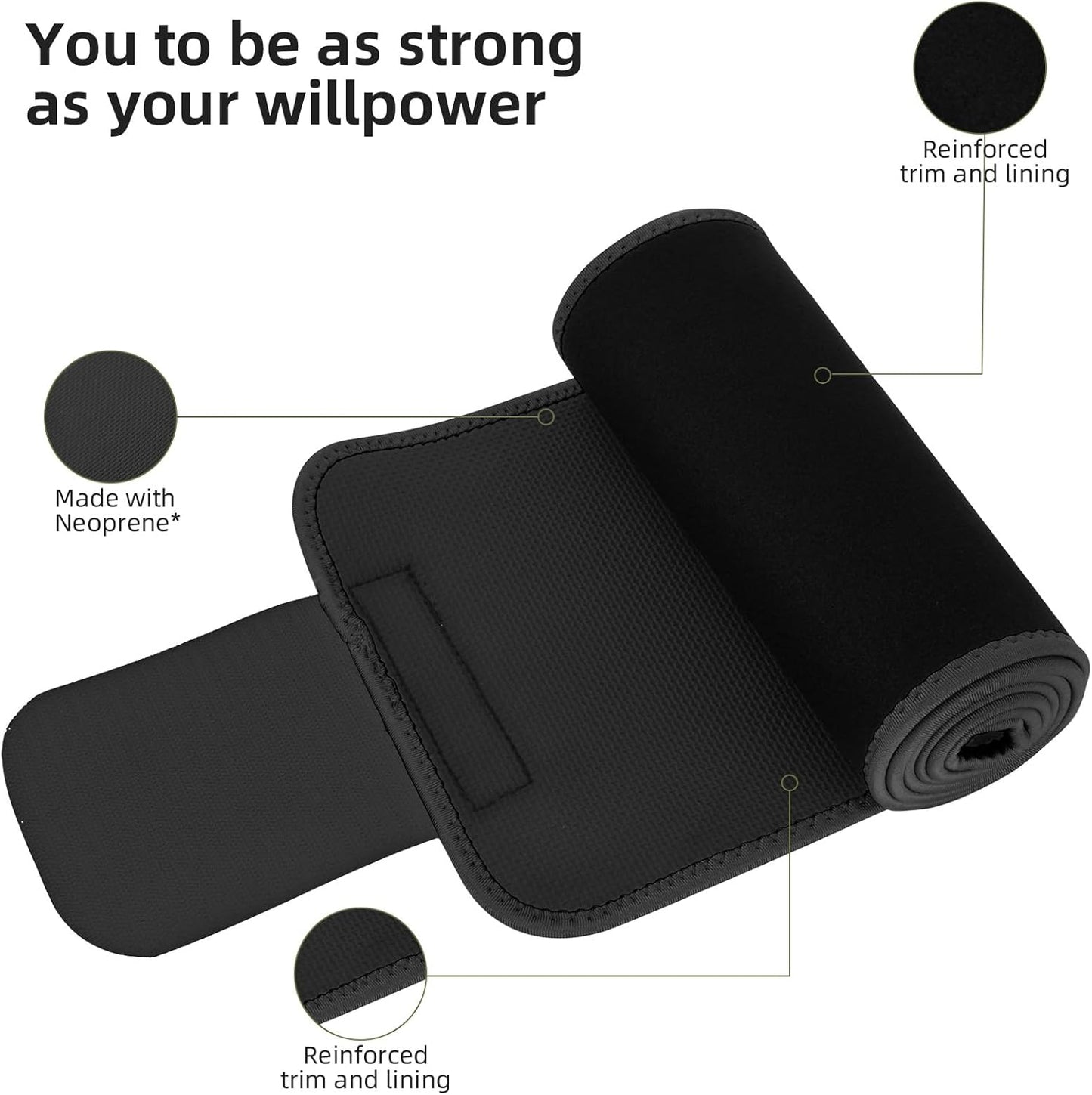 ZPP Waist Trainer for Women and Men, Neoprene Sweat Band Waist Trimmer Belt Slimming Stomach Wrap for Workout