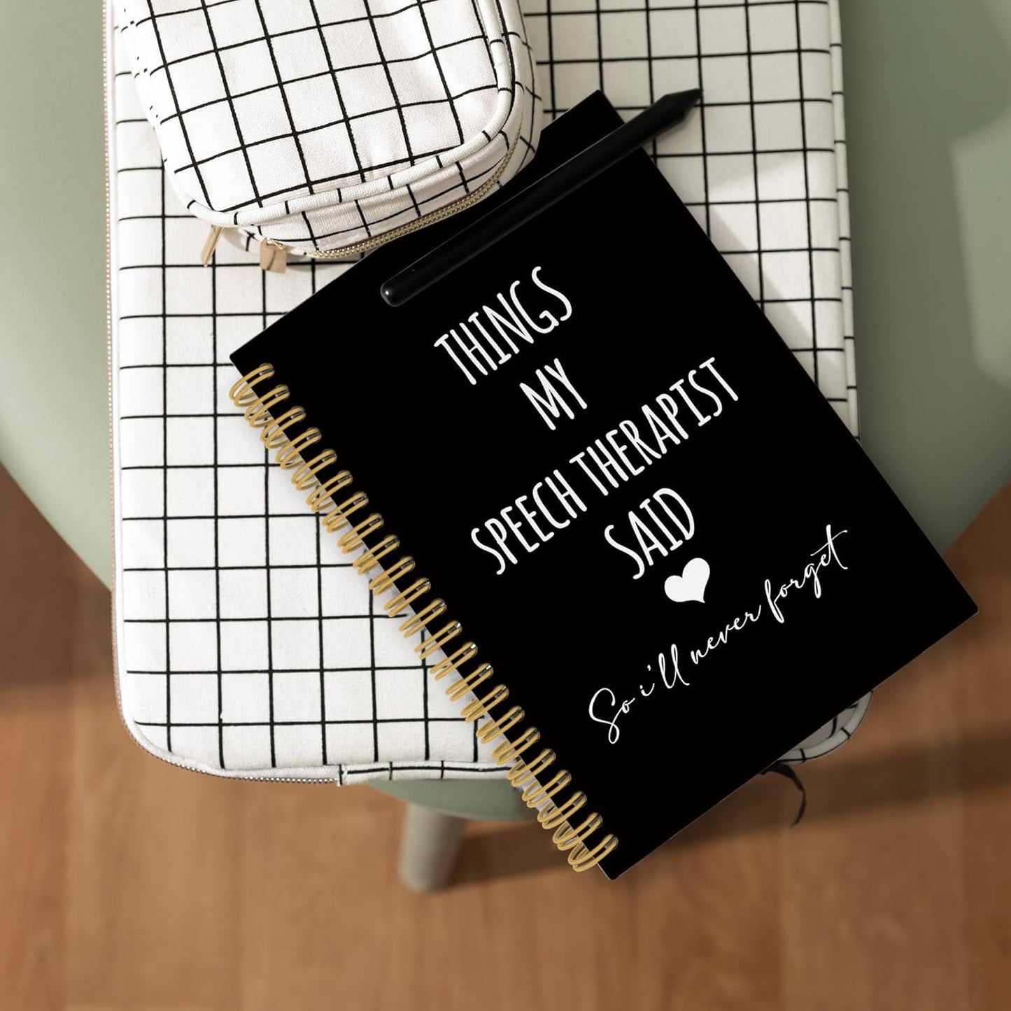 CUANFDDSF Speech Therapy Gifts Notebook, Mental Health Therapy Journal Notebooks for Women, SLP Speech Language Pathologist Gifts,Writing Pads， Mental Health Hardcover Spiral Notebook 5.5x8.3 Inch