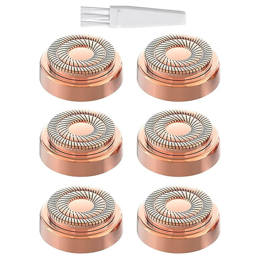 Gen 2 Replacement Heads Compatible With Flawless Facial Hair Remover For Women, Double Ring Replacement Blades For Old Flawless, 6 Count