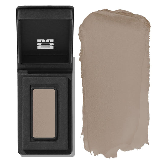 MOB Beauty Cream Clay Eyeshadow M112 – Soft Mushroom| Skincare-Infused, Vegan, Cruelty-Free, Blendable Cream-to-Velvet Finish, Buildable Pigment, Clean Eyeshadow in Sustainable, Biodegradable Compact