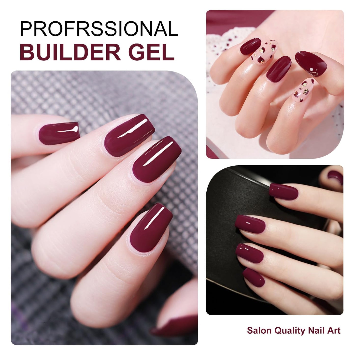 Major Dijit Quick Dry Nail Polish 12ml/0.41fl oz Wine Red Regular Nail Lacquer Fast Drying & Long Lasting Nail Polish Nail Art Effect for Nail Salon