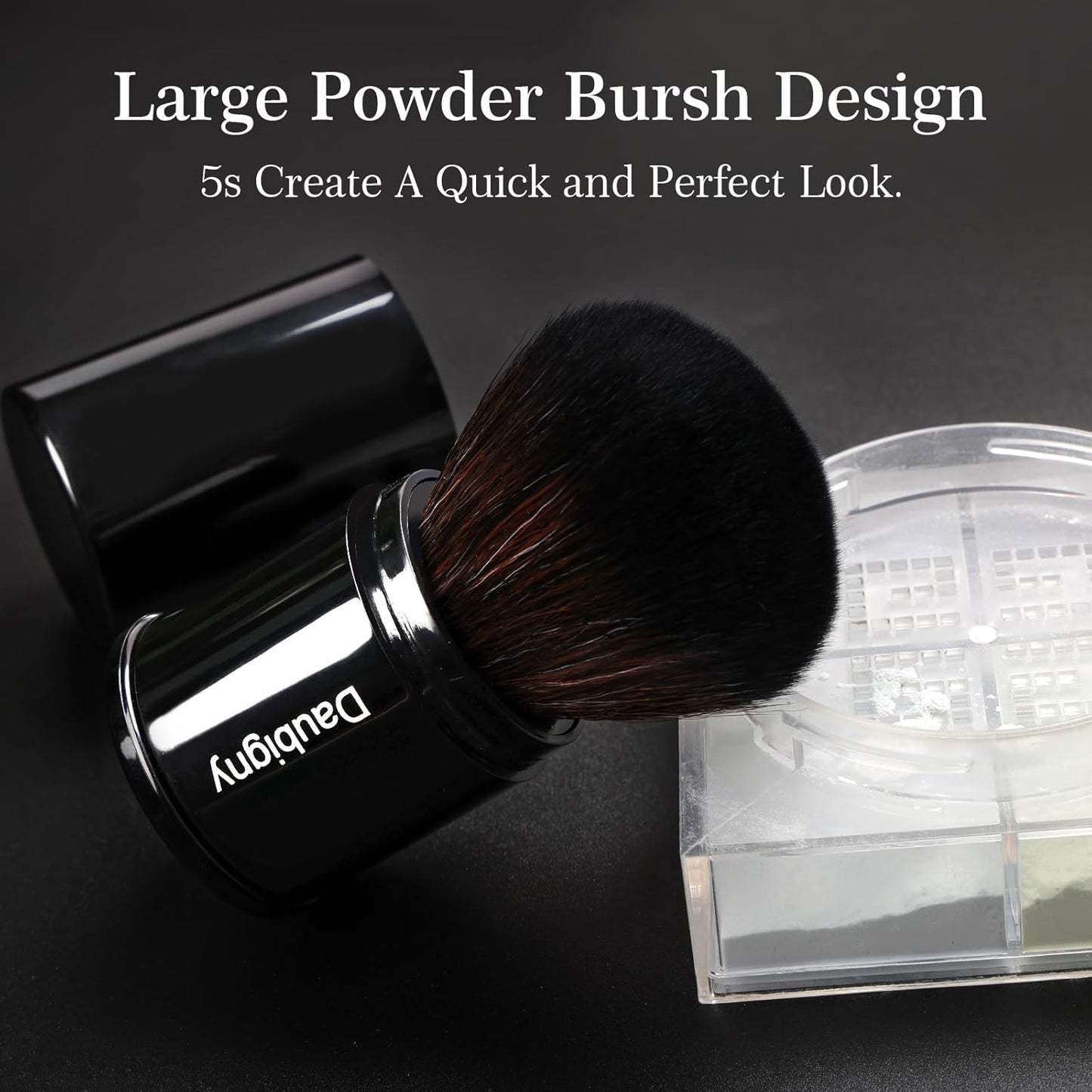 Retractable Kabuki Makeup Brush,Daubigny Powder Brushes Foundation Travel Foundation Brush for Blush Bronzer & Powder…