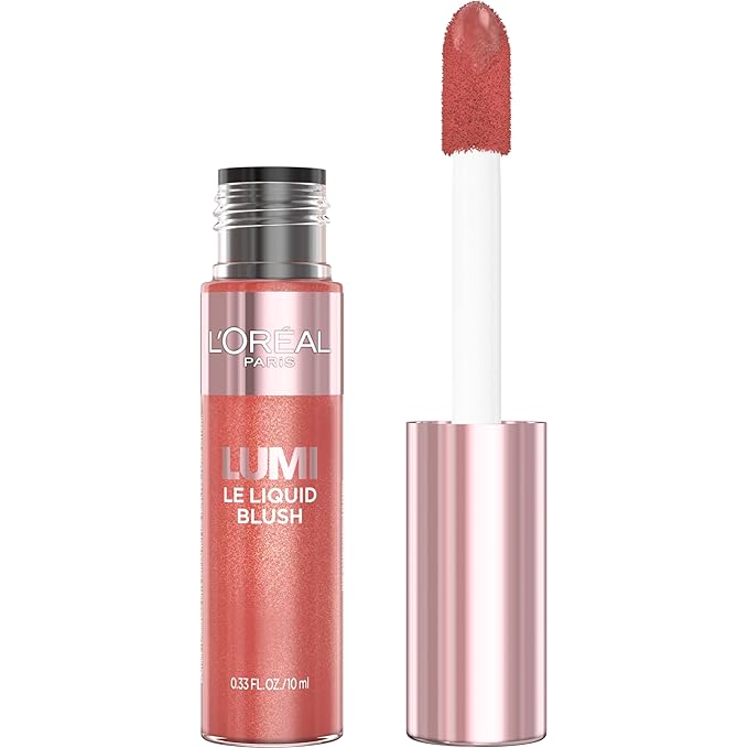 L'Oreal Paris Cosmetics L'Oreal Paris True Match Lumi Le Liquid Blush, Intense Lightweight Blush Formula With Liquid Pigments, Glowy True Rose, 0.33 Fl Oz