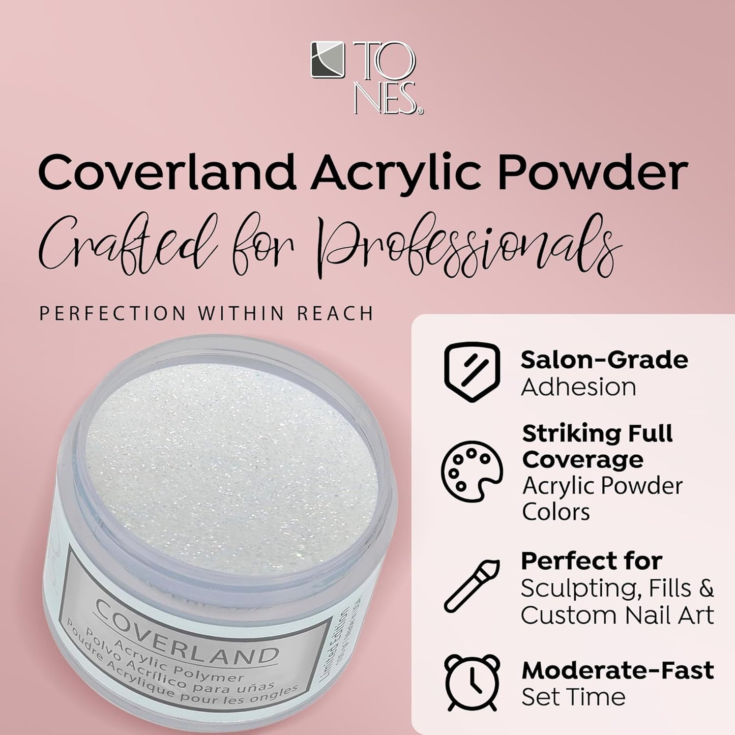Coverland Acrylic Powder 3.5oz "Snowflakes" - Limited Edition