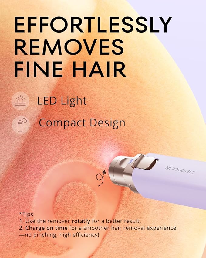 Eyebrow Hair Trimmer: Rechargeable Facial Hair Removal Device for Removing Unwanted Peach Fuzz from Lips Chin Neck As Well As Shaping Eyebrows
