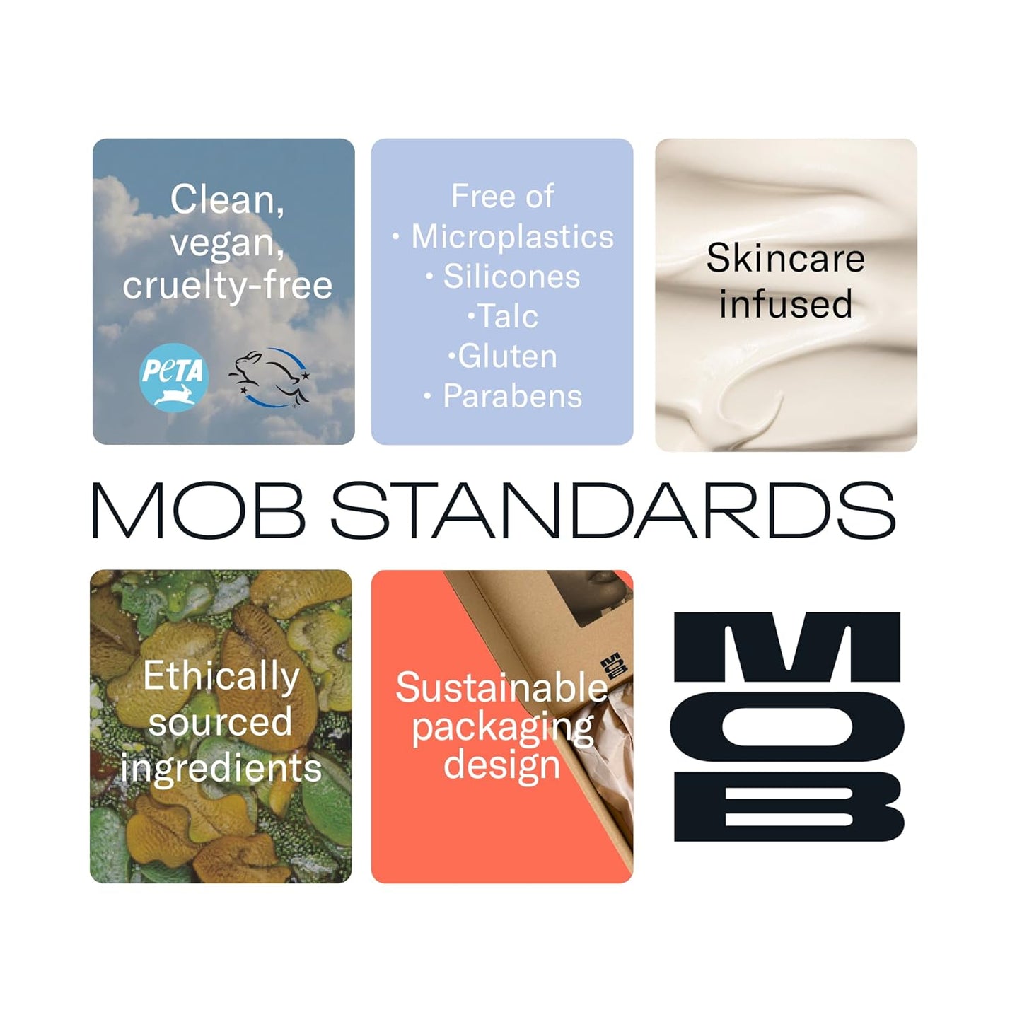 MOB Beauty Cream Clay Eyeshadow M88 – Softest Dusty Pink | Skincare-Infused, Vegan, Blendable Cream-to-Velvet Finish, Buildable Pigment, Clean Eyeshadow in Sustainable, Biodegradable Compact