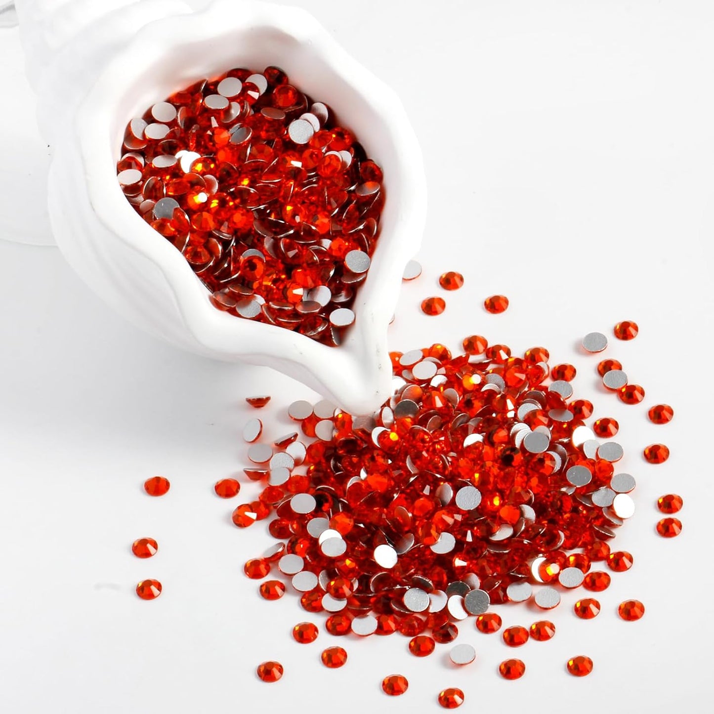 400PCS SS30 Flatback Rhinestones | 12-Facet Diamond-Cut Glass Gems for Nail Art, Clothing, DIY Crafts |Glue-On Decoration Stones with Silver Backing(Hyacinth)