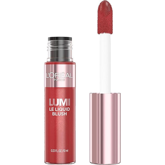 L'Oreal Paris True Match Lumi Le Liquid Blush, Intense Lightweight Blush Formula With Liquid Pigments, Glowy Worth It Medium, 0.33 Fl Oz