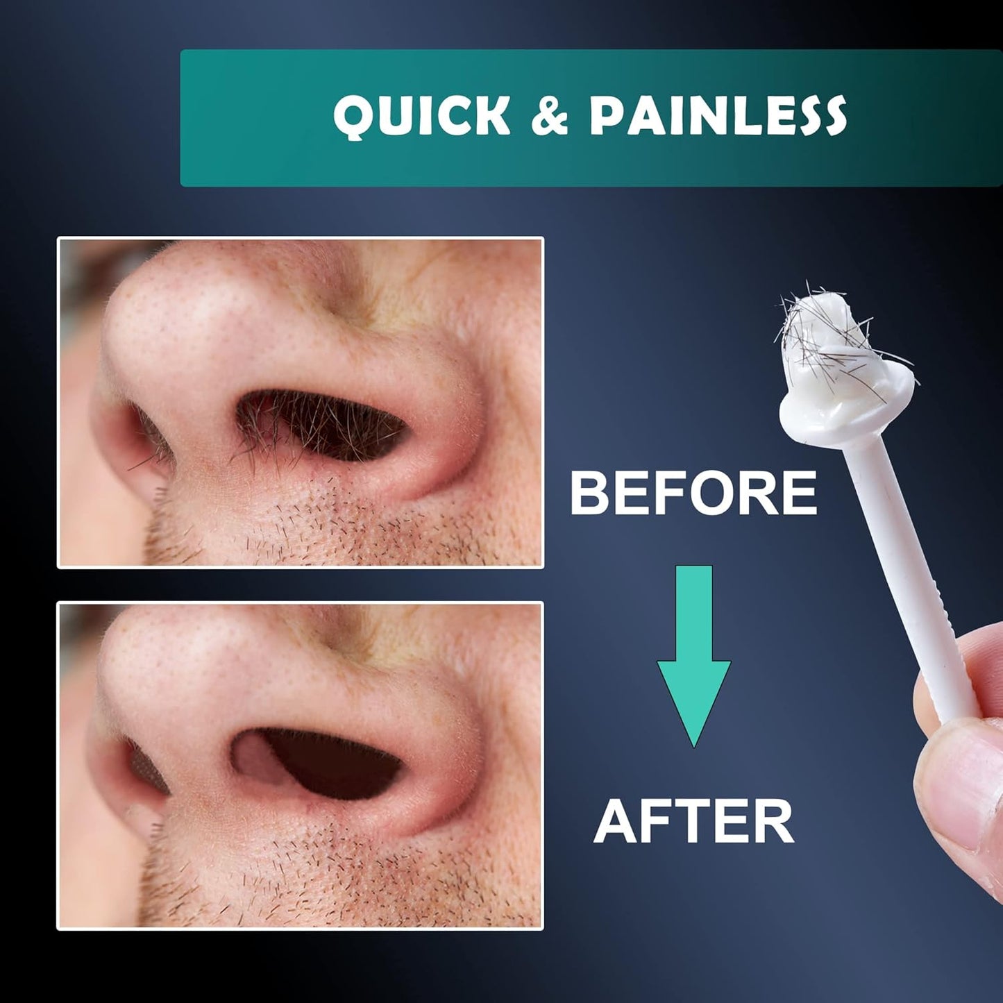 Charmonic 150 Pcs Wax Sticks, Nose Wax Kit Accessories, Waxing Sticks for Nostril Nasal Cleaning Ear Face Eyebrows Hair Removal for Men Women