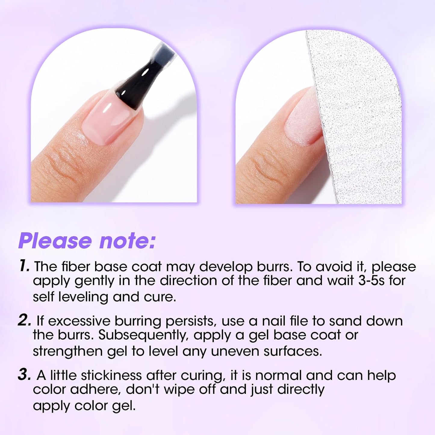 GELLEN Fiber Glass Base Gel Polish, 0.51 Fl.oz Clear Nail Strengthener for Repair Broken Damaged Thin Weak Nails, Professional Soak Off UV Base Coat Salon Home