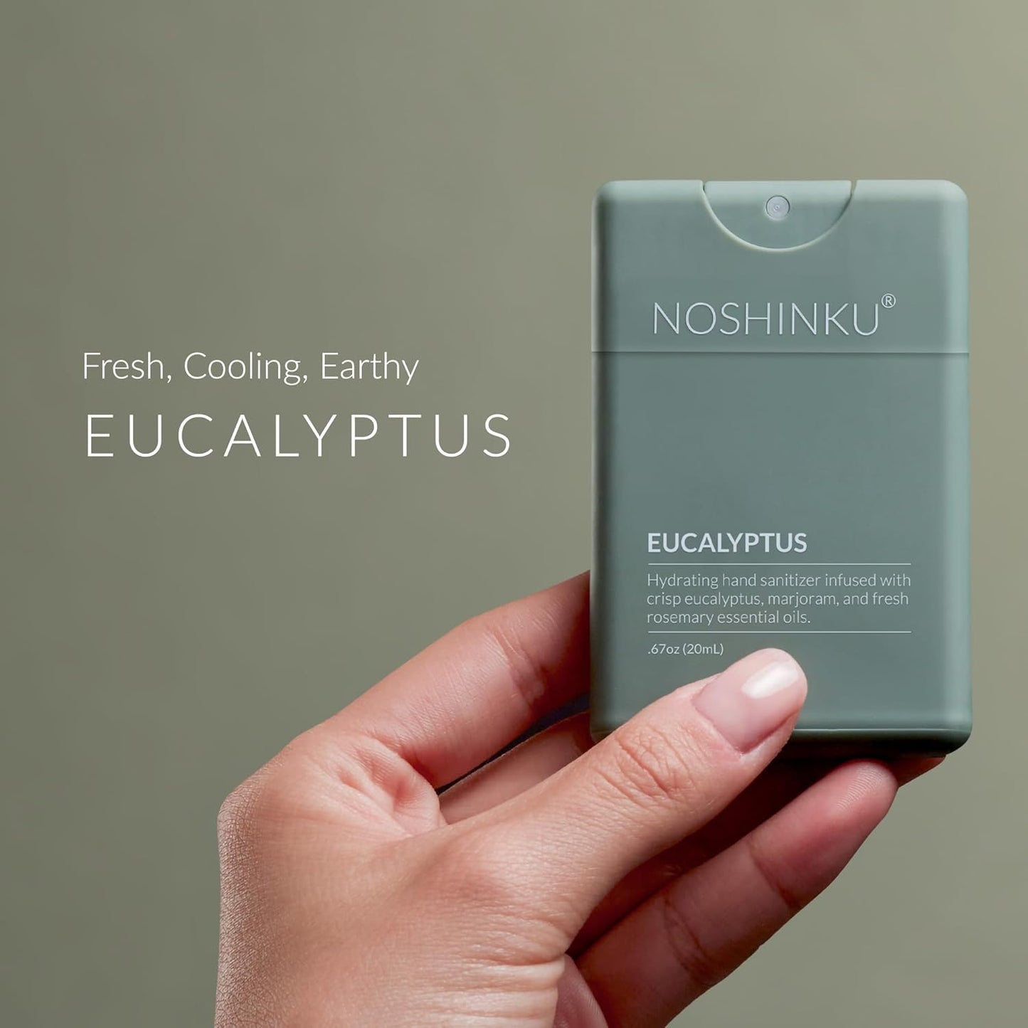 Noshinku - Refillable Hand Sanitizer Discovery 4-Pack, Travel Size Spray with Hydrating Botanical Mist, Natural Ingredients, All Natural Fragrances, Sugarcane Derived Alcohol, No Parabens, No Dyes