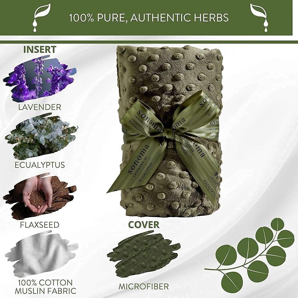 Sonoma Heated Luxury Spa Wrap - Eucalyptus