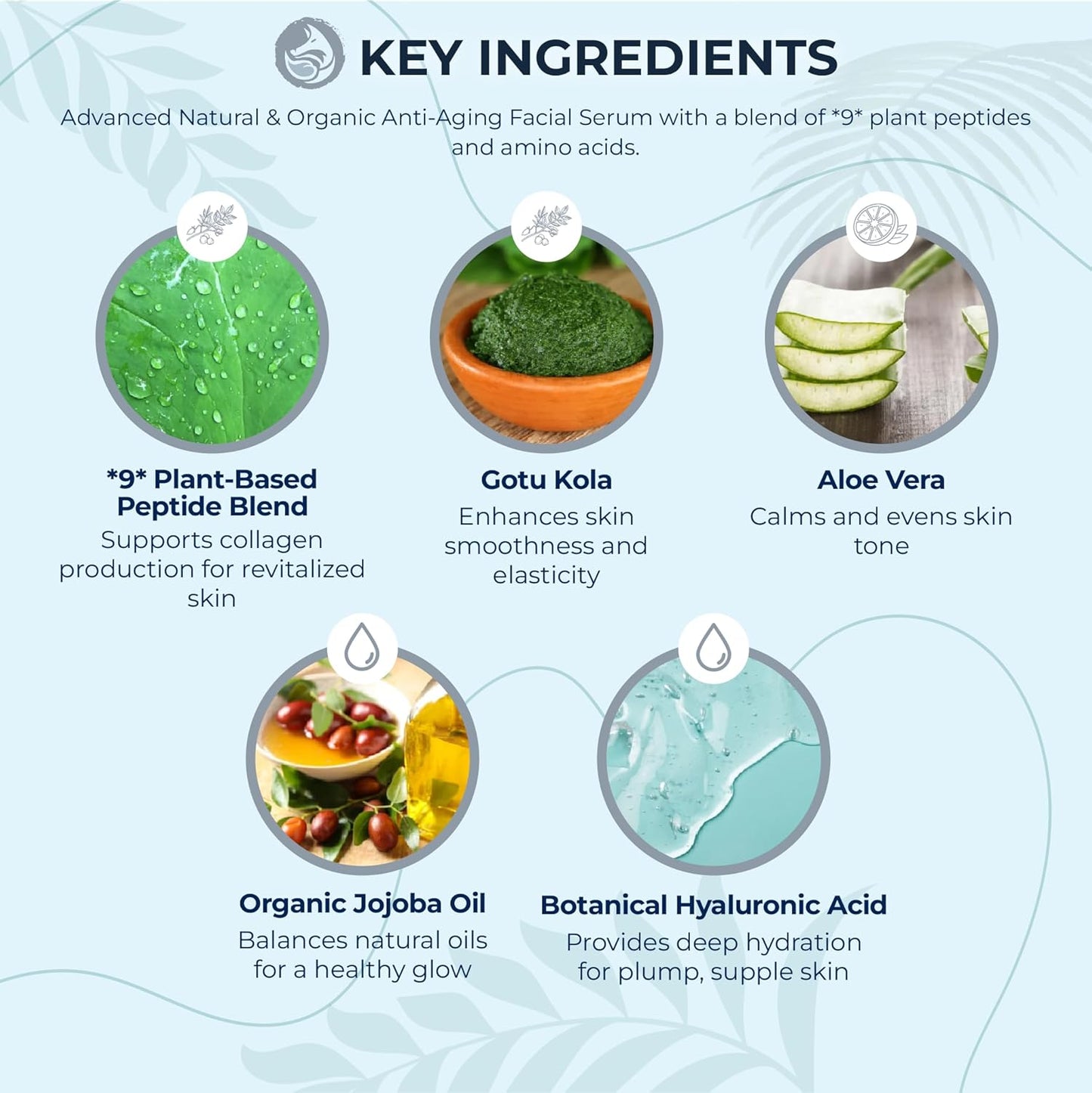 Peptide Collagen Serum 1 fl oz – Anti-Aging Face Serum Reduces Wrinkles, Firms & Improves Elasticity, Vegan Skincare, Clean Formula, Sensitive Skin Safe, Made in USA