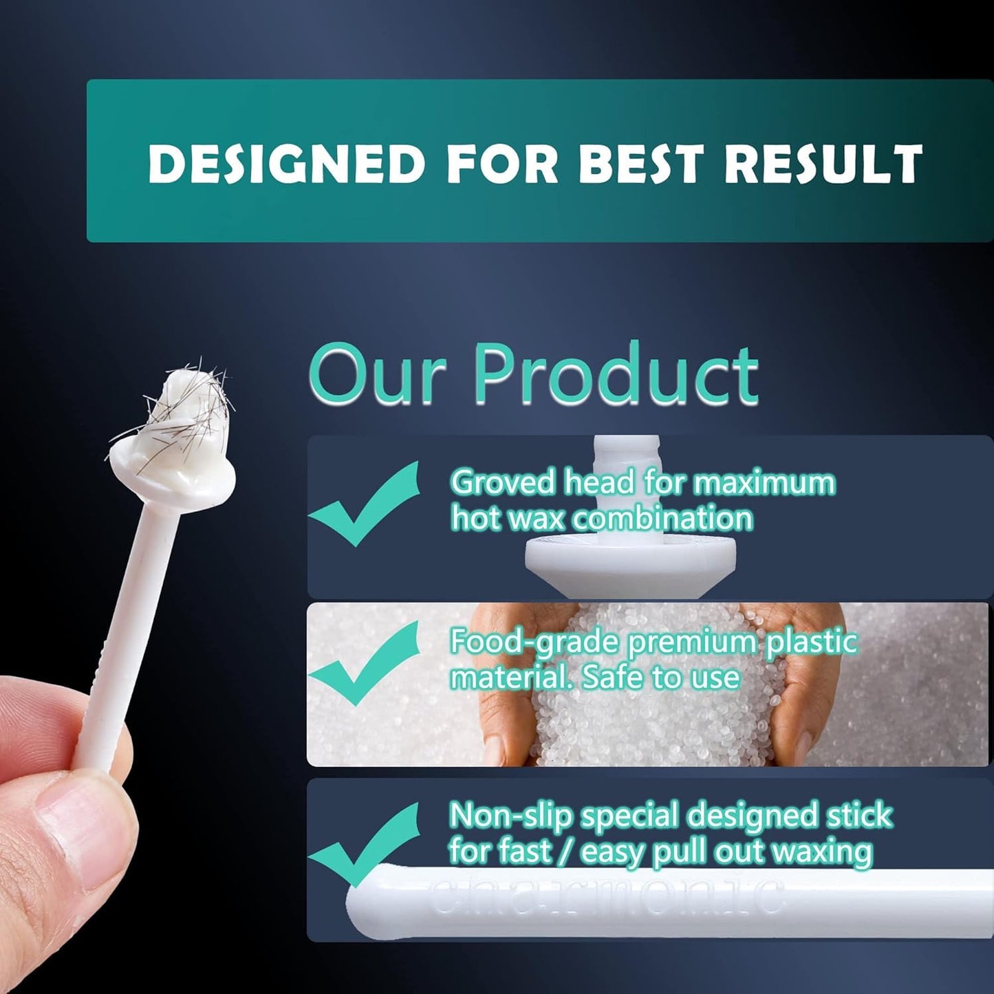 300 Pcs Wax Sticks, Nose Wax Kit Accessories, Waxing Sticks for Nostril Nasal Cleaning, Ear Face Eyebrows Hair Removal for Men Women