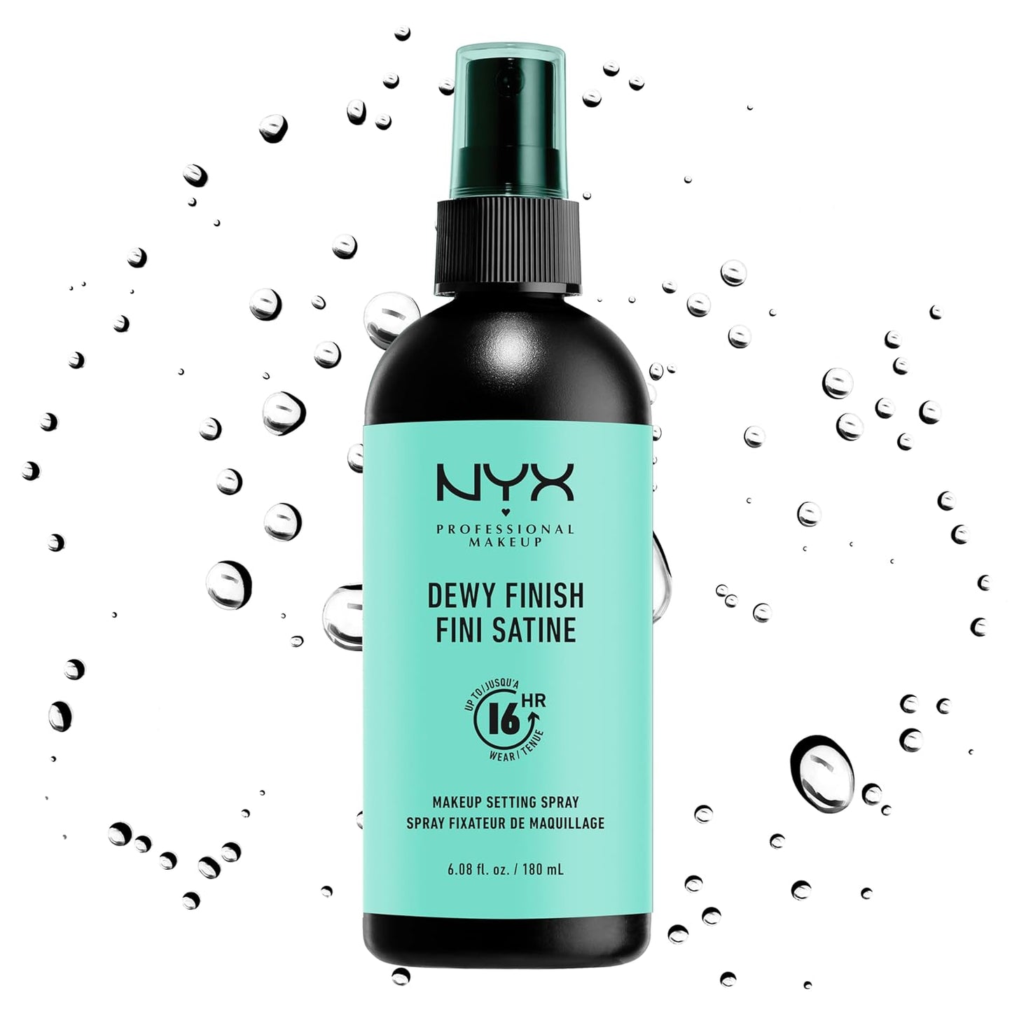 NYX PROFESSIONAL MAKEUP Makeup Setting Spray - Dewy Finish, Long-Lasting Face Mist for up to 16HR Wear, Vegan Formula, JUMBO Size