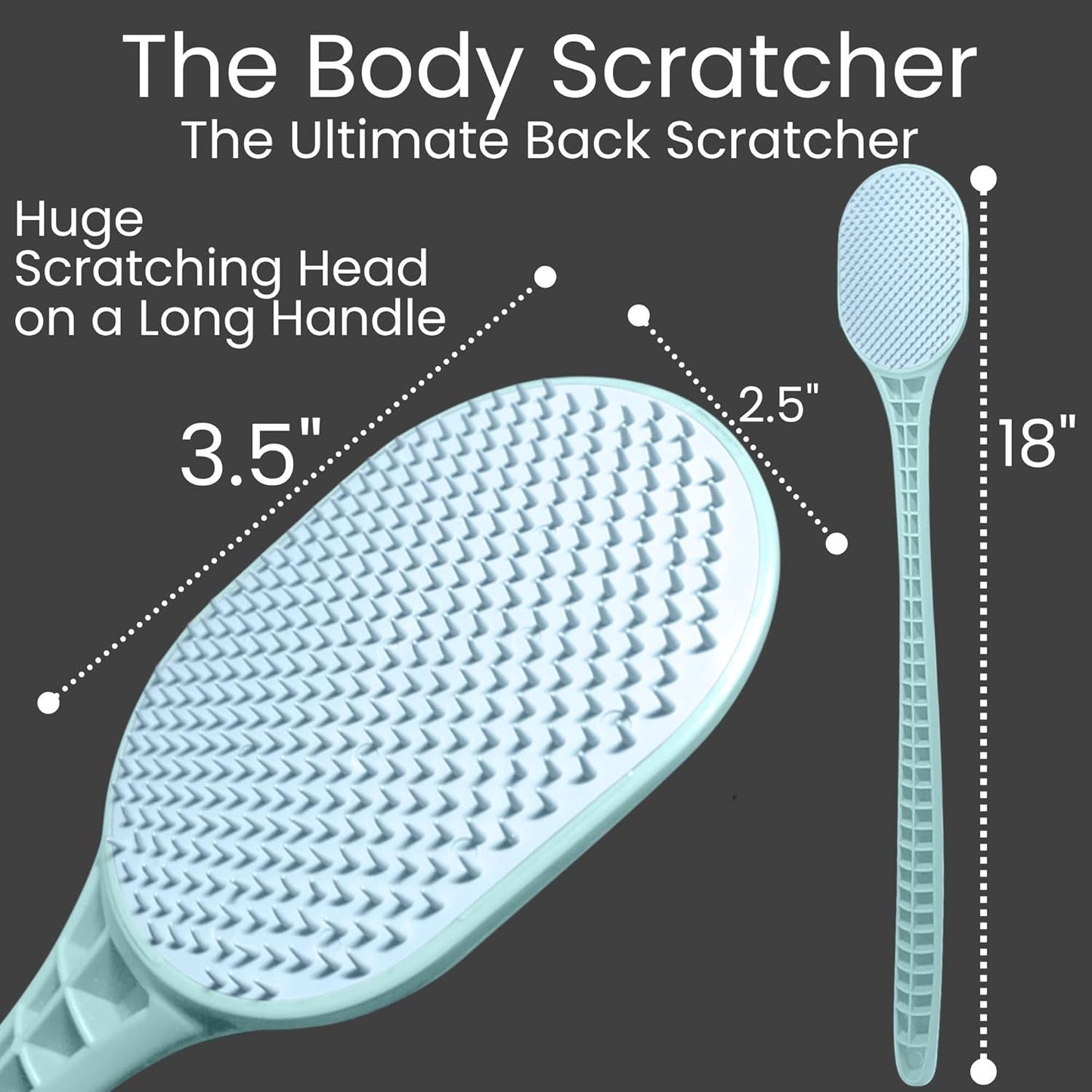 The Ultimate Back Scratcher, Scalp Massager, Back Massager & Exfoliator Large Scratch Surface, Gifts for Men Women, Itch Reliever - an All Body Scratcher Gives a Deep Soothing Scratch