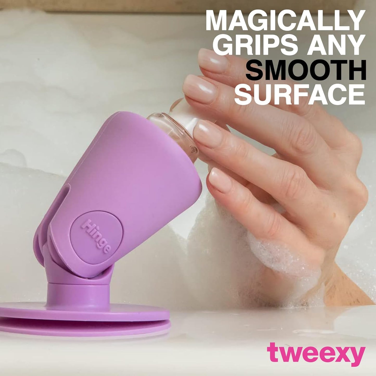 Tweexy Anti-Spill Nail Polish Bottle Holder Stand With Tilted Smartgrip Suction - For Fingernail Painting and Nail Art