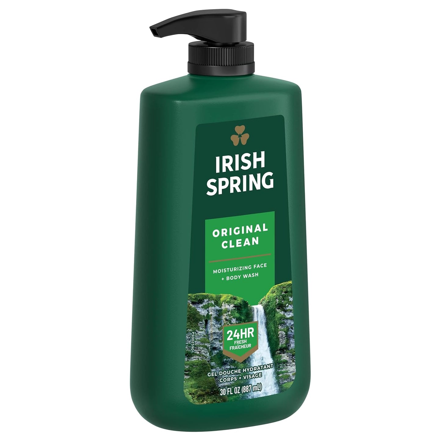 Irish Spring Original Clean Body Wash, 30 Oz Pump (Pack of 4)