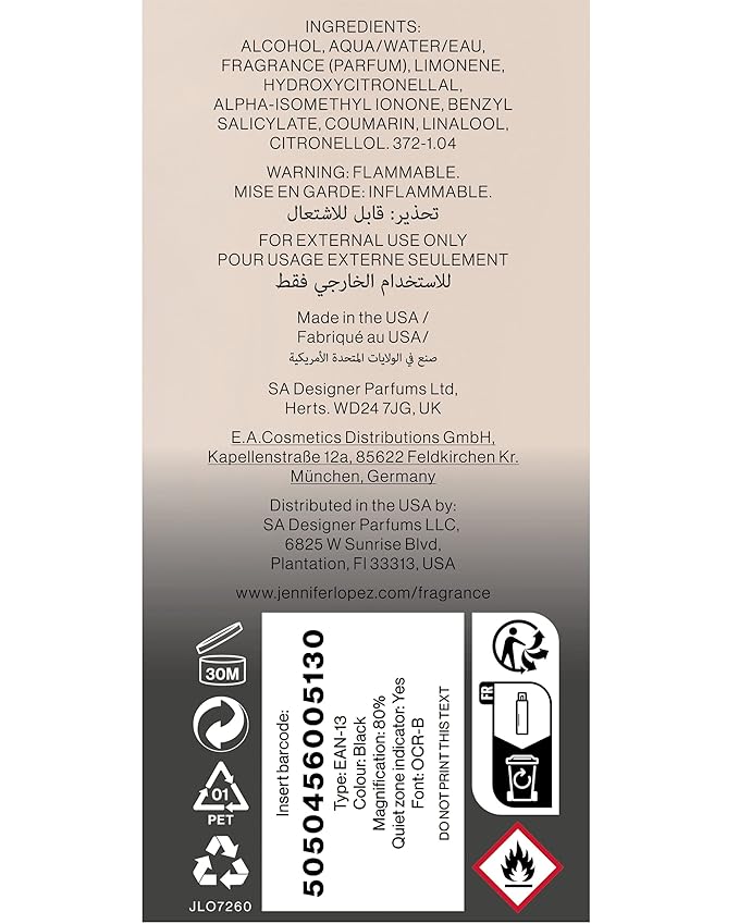 Jennifer Lopez JLuxe Body Mist, 240ml (8fl oz) Duo Pack (2 Pack)